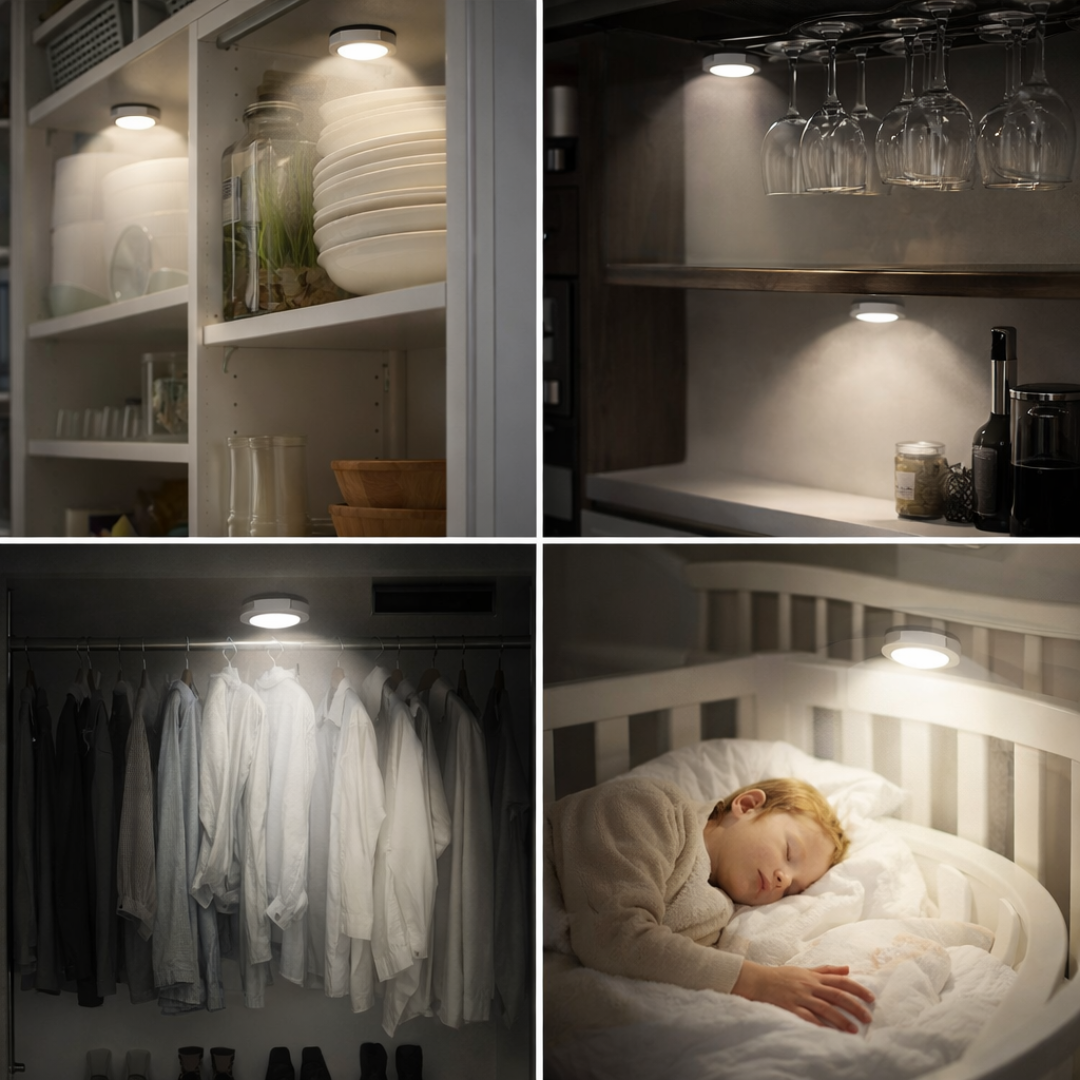 Luz led inalambrica x3 + control