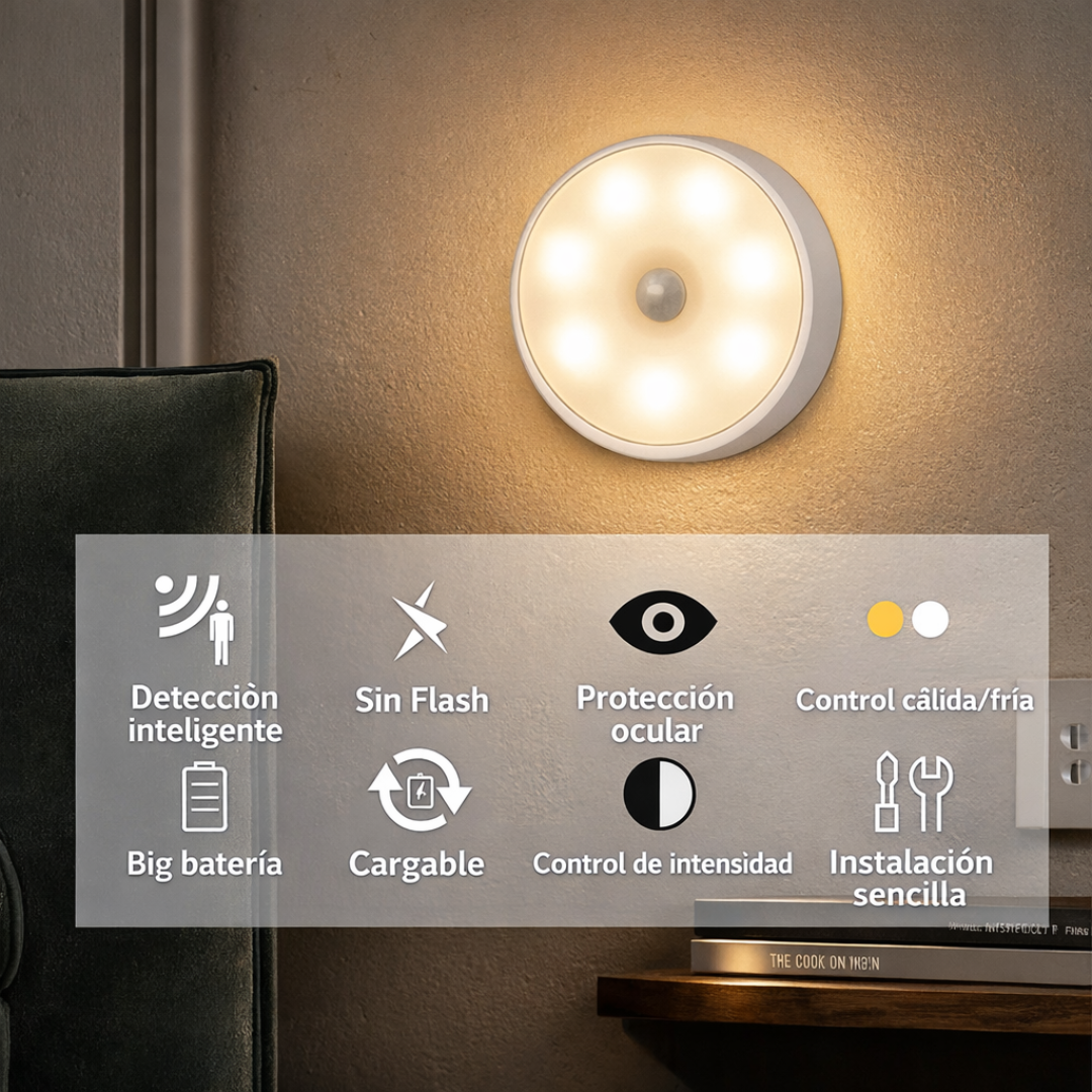 Luz LED con Sensor de Movimiento